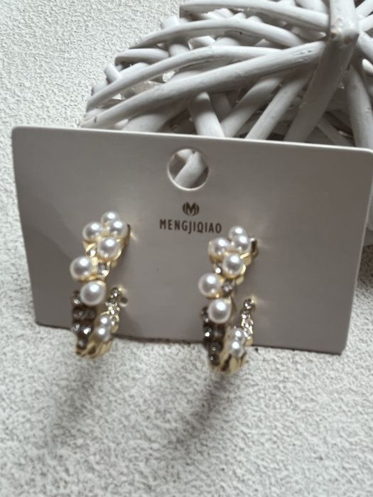 Сережки з перлинками