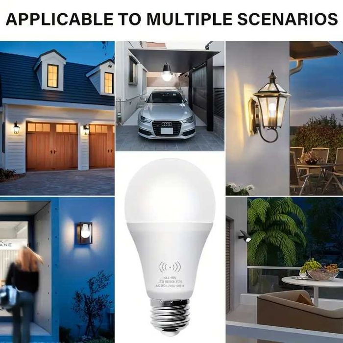 Lâmpada LED com Sensor de Movimento , 9W - novo