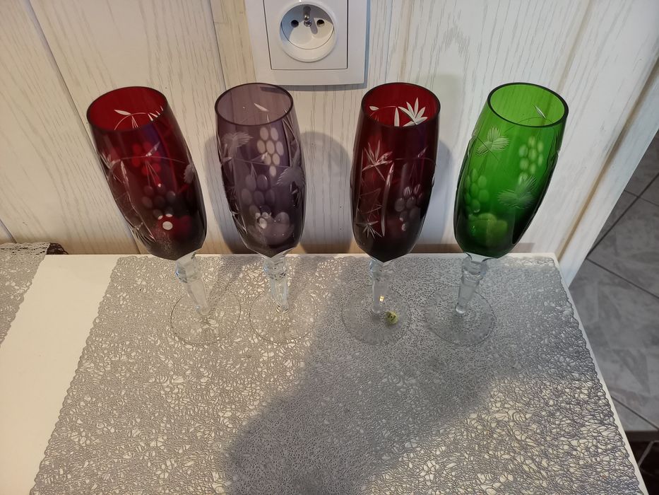 Kieliszki Kielichy Kryształowe oryginał Kolekcjonerskie Huta Irena