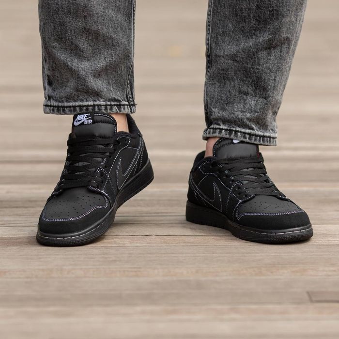 ФАВОРИТ! Air Jordan Retro 1 Low x Travis Scott OG Black Phantom 36-45