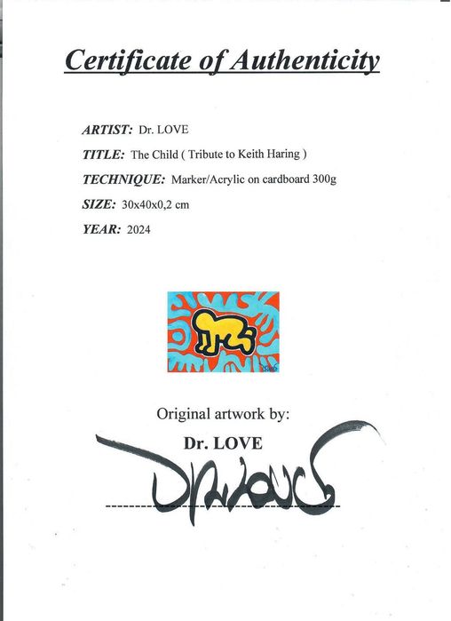 Pintura - Dr. LOVE - Original Artwork : Snoopy