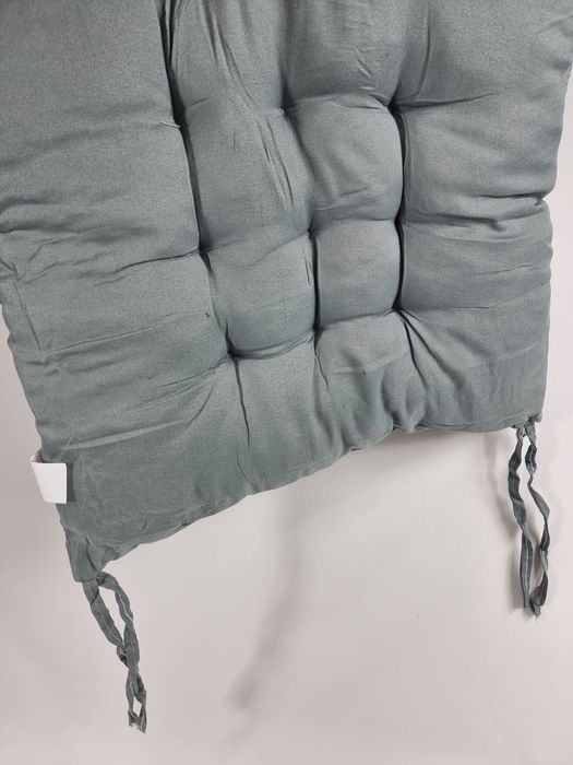 Poduszki szare pikowane siedziska na krzesło krzesła ozdobne