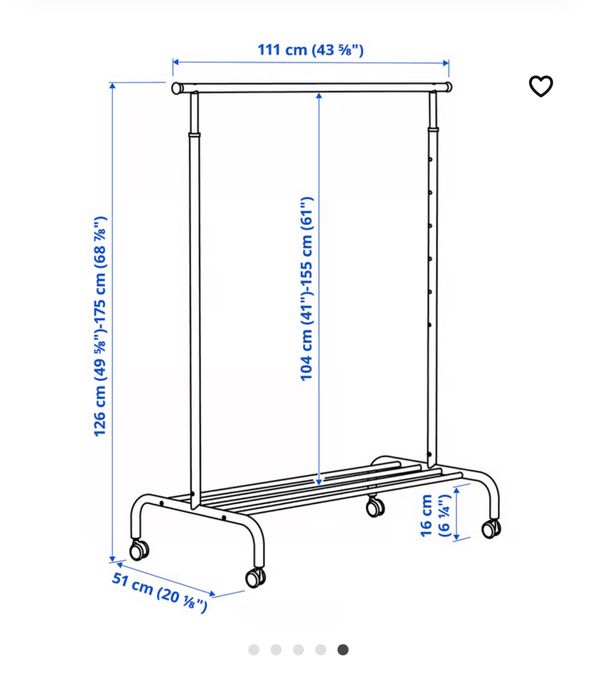 Wieszak na ubrania ikea
