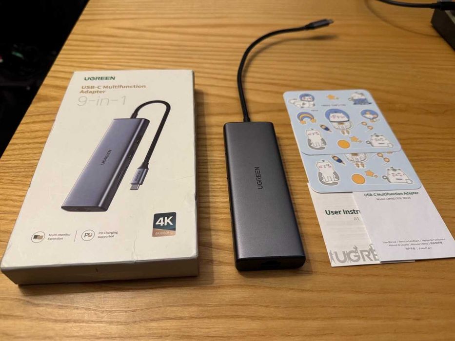 USB-хаб Ugreen CM490 - 9 в 1 USB-C 2xHDMI , Ідеальний СТАН!