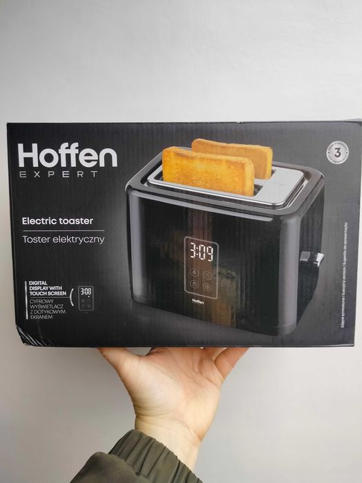 Hoffen Toster elektryczny cyfrowy wyświetlacz dotykowy ekran 780-930W