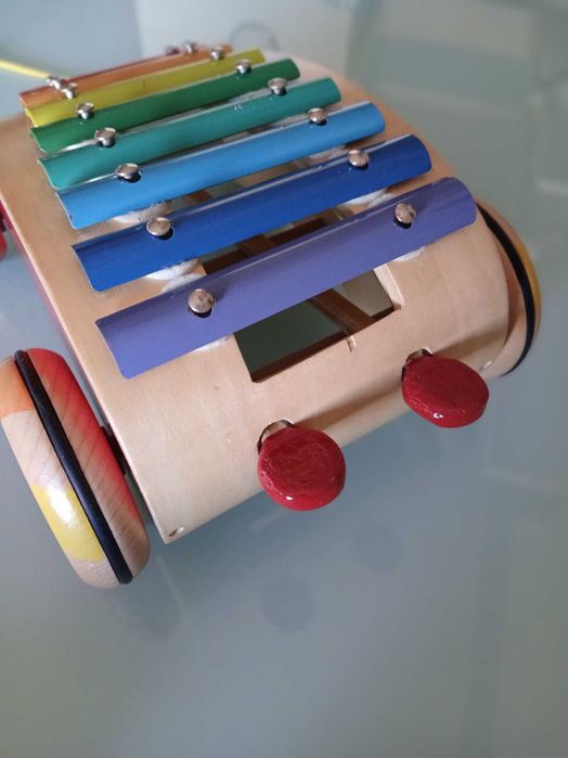 Xilofone de Madeira para Puxar Janod (Xylo Roller)