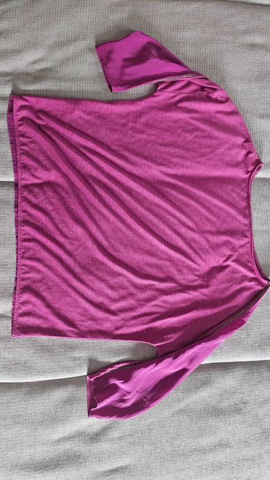 Camisola em seda com brilhantes manga