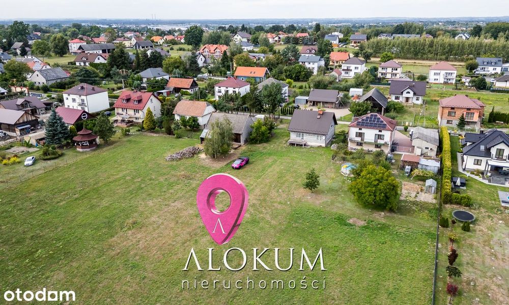Działka budowlana 10 arów – 5 min od Niepołomic, Druga linia zabudowy! - Widok 3