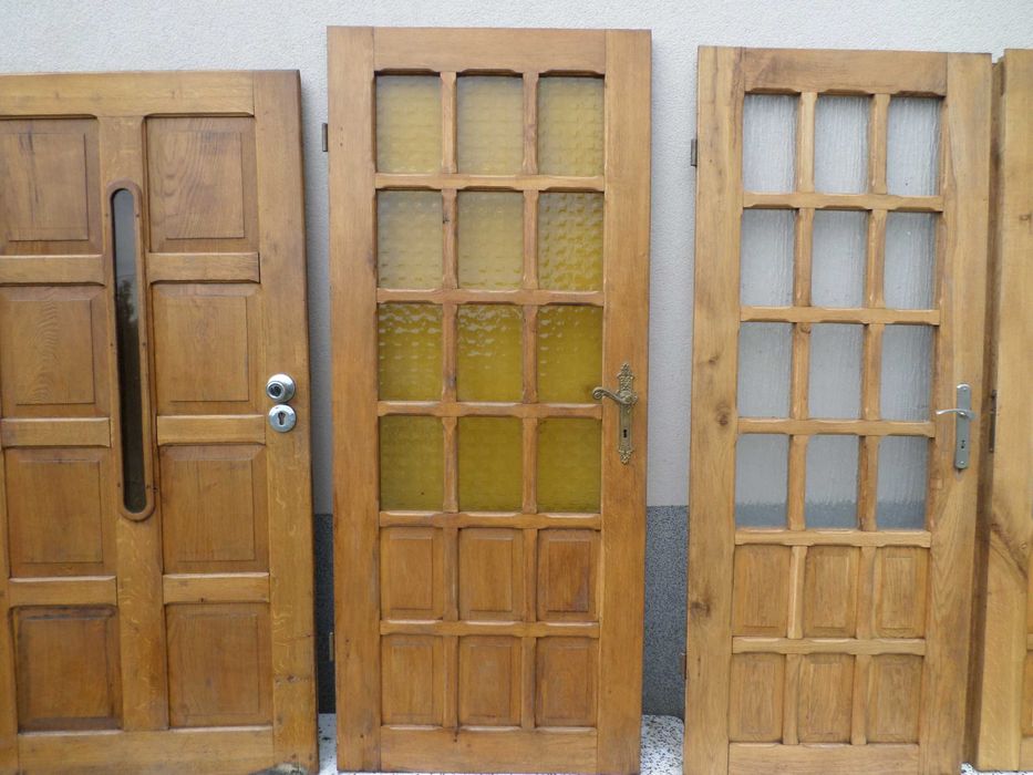 Drzwi drewniane dębowe