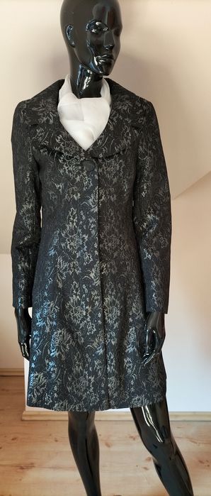 Dunnes elegancki żakardowy płaszcz