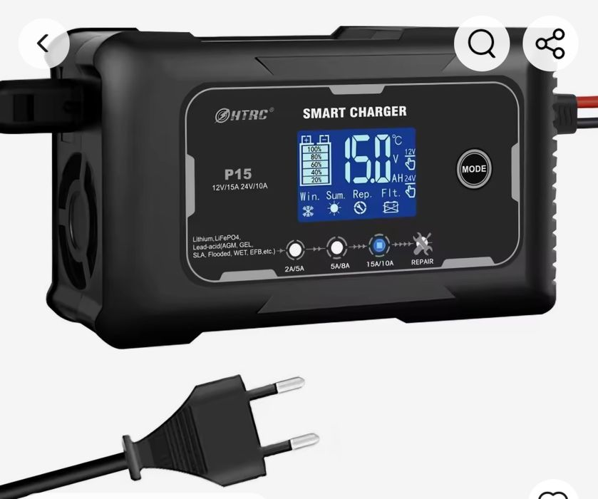 зарядний пристрій HTRC P15; Р20; P25 для LiFePo4