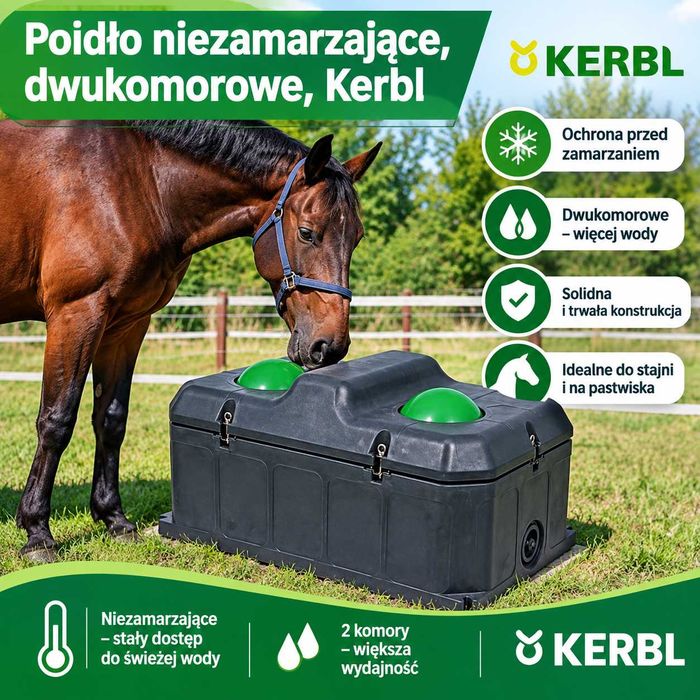 Poidło niezamarzające, dwukomorowe, Kerbl