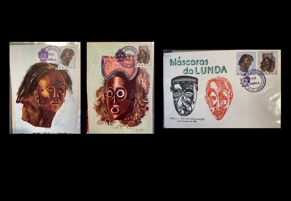 Lote FDC Angola Independência/MPLA/Cultura 1974-1977 - 24 envelopes
