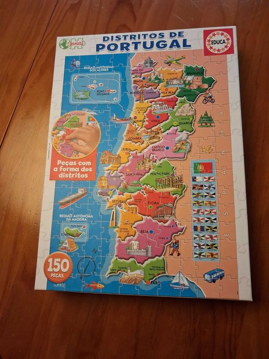 Puzzle distritos de Portugal