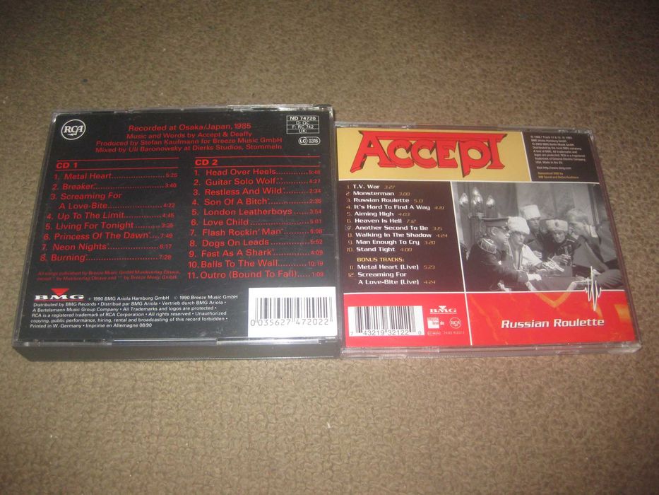 2 CDs dos "Accept"