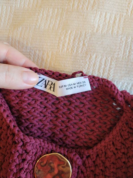 Kardigan ZARA z grubej dzianiny