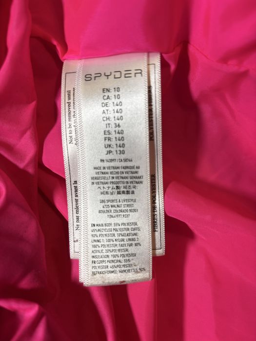 Kurtka narciarsk dziecięca Spyder Lola Jr. roz.10 (140)