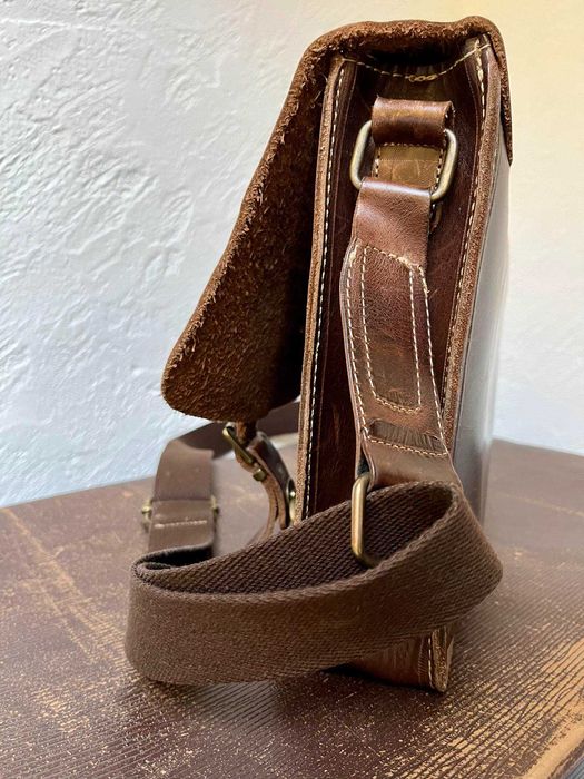 Mala FLY LONDON #pele #castanho escuro #unissexo #óptimo estado