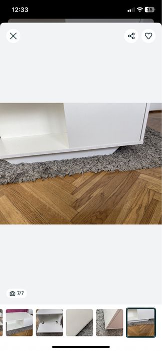 Stolik/barek biały połysk