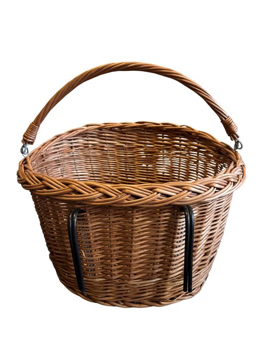 Koszyk Wiklinowy Rowerowy Na Rower Kierownicę Transportowy Duże Ilości