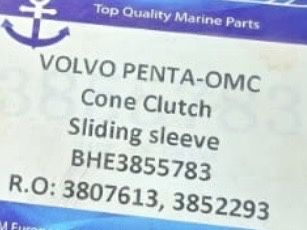 Luva Corrediça (cone clutch) Coluna Volvo Penta e  OMC