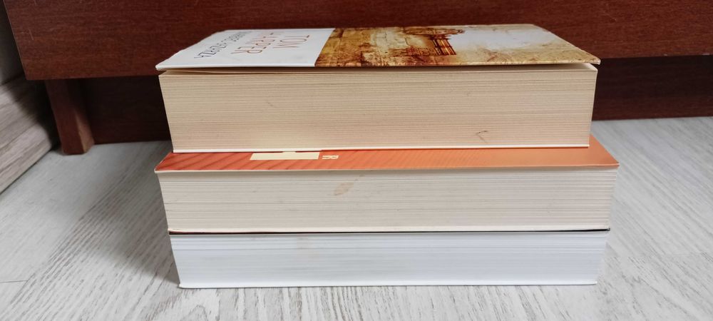 3x Wilbur Smith Złoty Lis + Pieśń Słonia + Tom Harper Skarbiec Łazarza