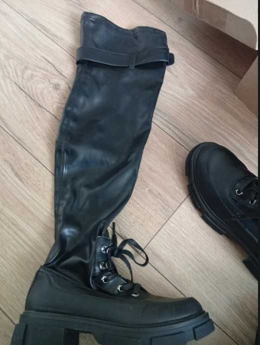 buty za kolano wysokie