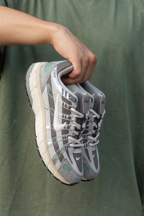 Кроссовки Мужские Nike P6000 Grey Beige Green/Кросівки Чоловічі Найк