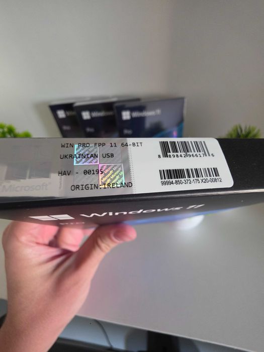 Windows 11 Pro BOX USB HAV-00195 українська • фізична коробка, флешка, ключ • ліцензія Виндовс 11 Про Retail OEM MAK BOX FPP 64-bit ВІНДОВС 11 Про