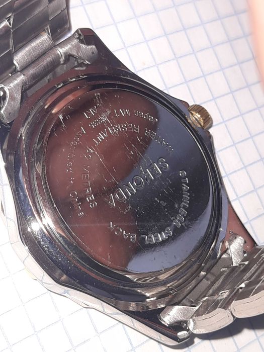 Вінтажний чоловічий годинник Seconda з коробкою та документом