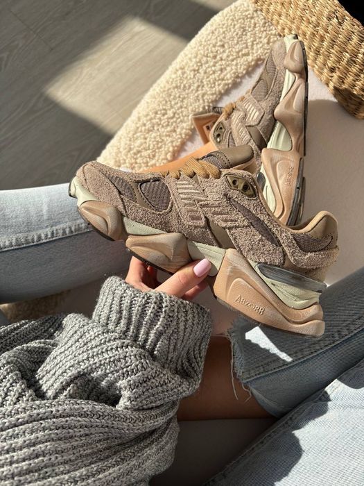 New Balance 9060 Brown PREMIUM , жіночі кросівки , New Balance 9060