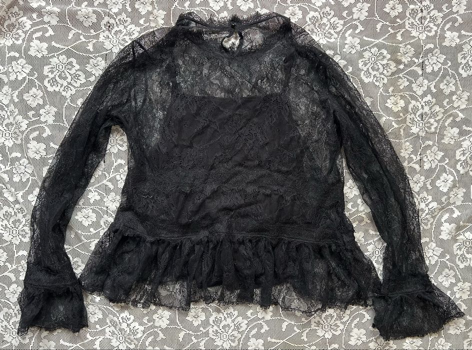 Готическая кружевная кофточка H&M