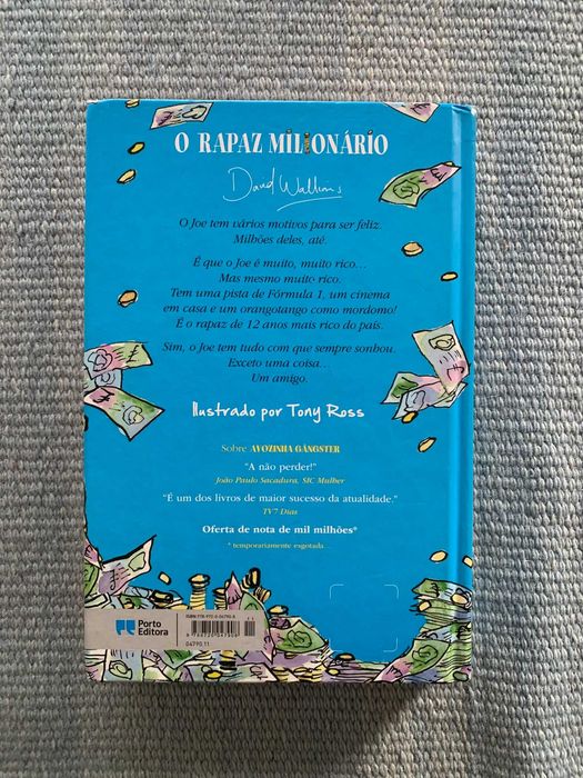 Livro O Rapaz Milionário David Walliams