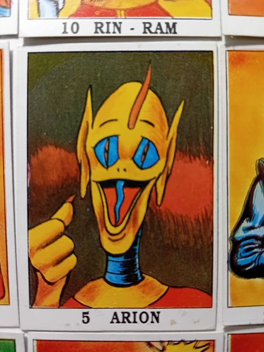 Lote de 23 cromos raros anos 80 - Locos Extraterrestres