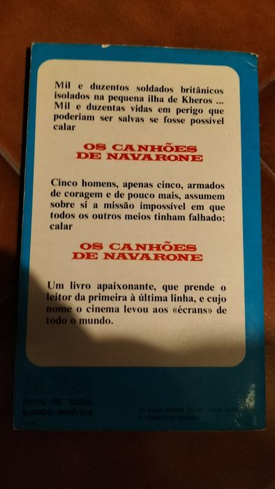Livro. canhões de Navarone. Livro de bolso.excelente