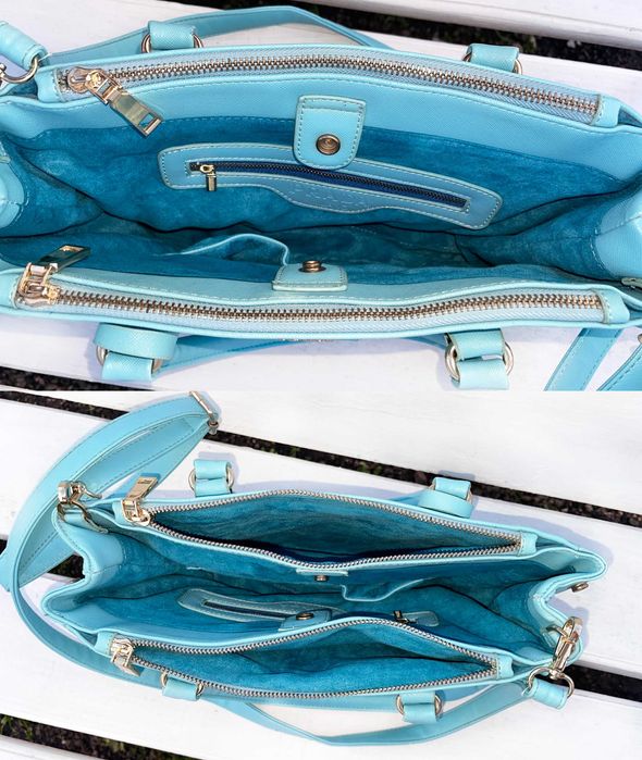 Сумка PRADA Light Blue Galleria Medium Saffiano Leather Bag