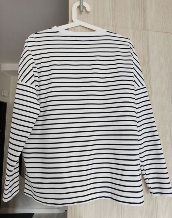 Bluzka w paski Mohito xS 34 lekka bluza z wiskozą longsleeve basic