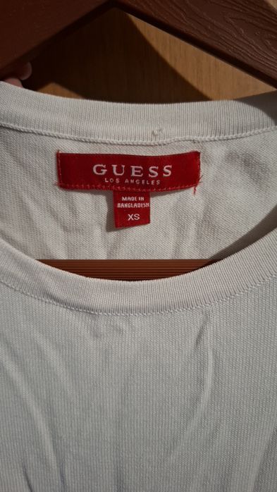 Білий лонгслів GUESS