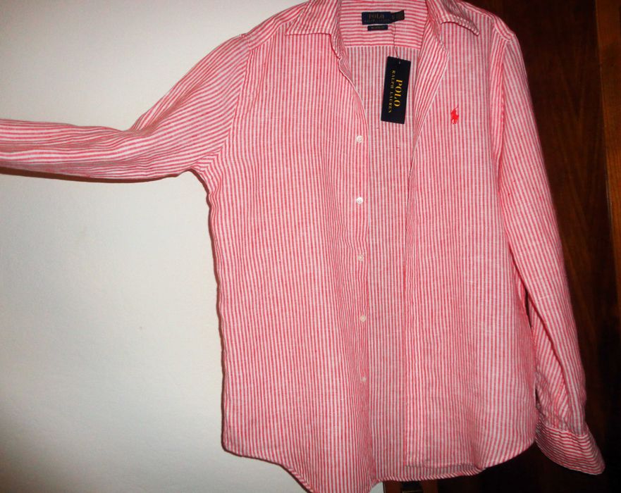 Camisa linho Ralph Lauren