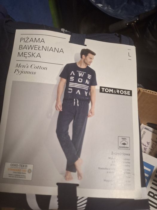 Piżama męska krótki rękaw L