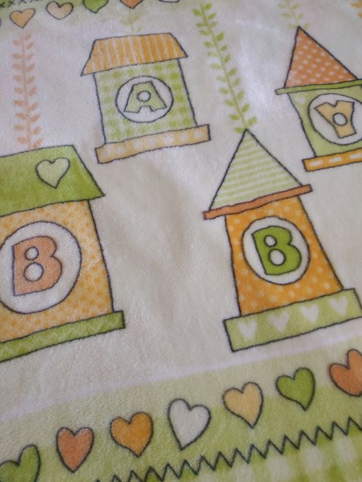 Дитячий плед, одеяло, ковдра (90 на 120). Новий, яскравий, теплий, м'я