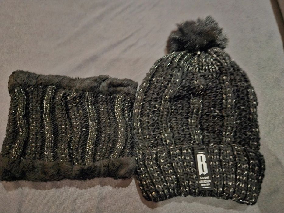 Czapka zimowa wraz z kominem komplet