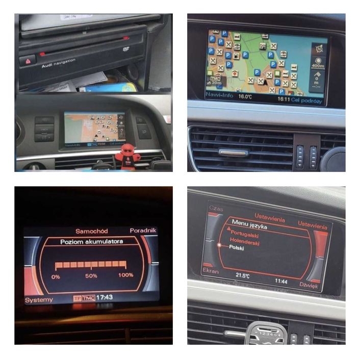Audi jezyk Polski dla MMI: 2G High/3G Basic/3G High/3G High Plus/RNS-E