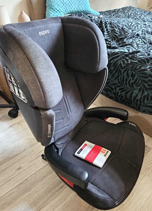 Fotelik samochodowy Espiro Omega FX isofix , od 15 do 36 kg, grupa 2/3, antracyt/ szary