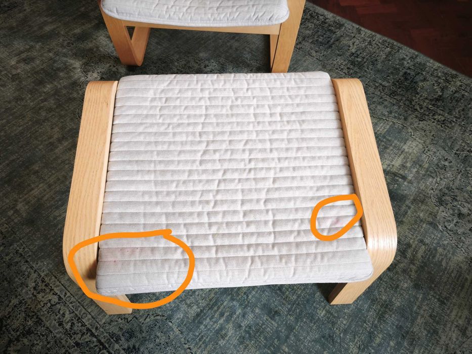 Cadeirão Ikea + apoio de pés