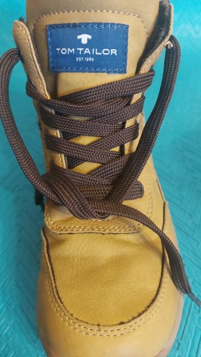 Traperki skórzane rozmiar 33 firmy Tom Tailor.