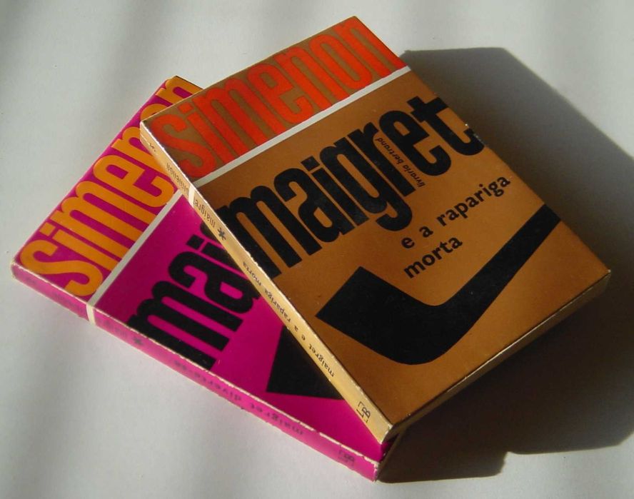 Alfarrabismo Policial 1955: 2 Livros Coleção Maigret-Simenon-Bertrand