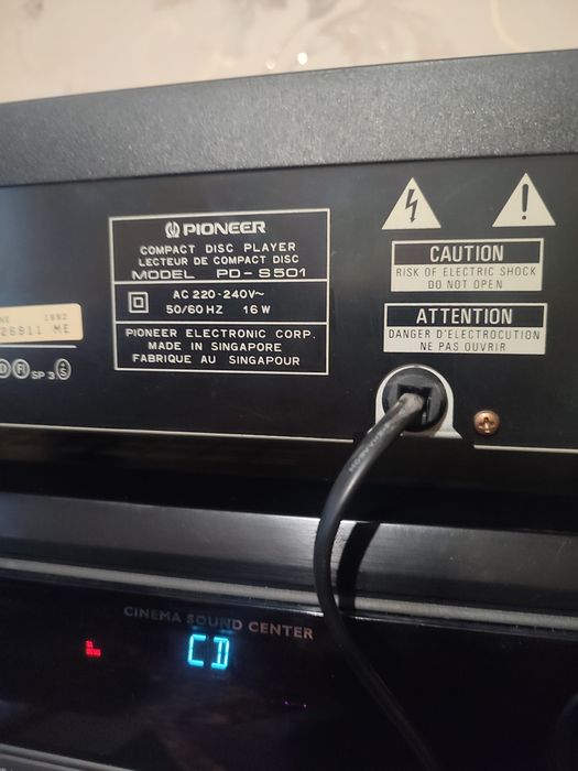 Сиди проигрыватель pioneer PD-S501.