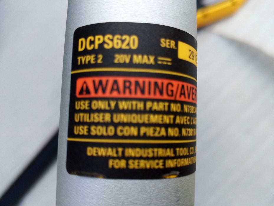 Акумуляторний висоторіз DEWALT DCPS620, СТАН НОВОГО