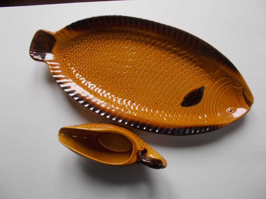 Wielki półmisek ryba + sosjerka Vielleroy & Boch vintage lata 70